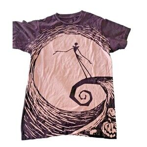 Disney’s Nightmare Before Christmas Unisex Size Small T-Shirt Black & White